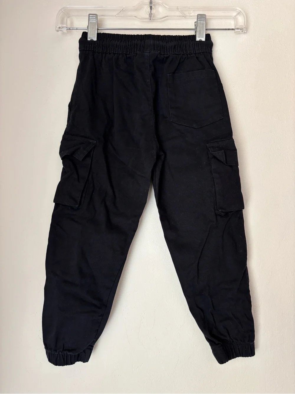 Little Trouble Cargo Pants 5T Black Joggers Casual Play Pockets